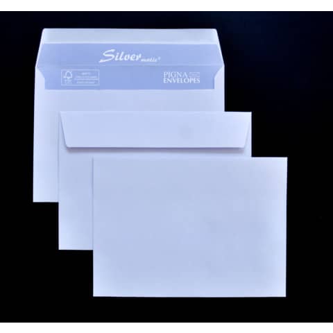 Buste senza finestra Pigna Envelopes Silvermatic 80 g/m² 120x180 mm bianco conf. 500 - 0388674